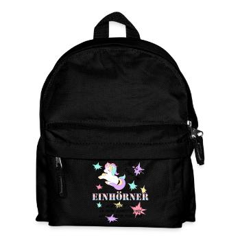 Die Königin der Einhörner! - Kinder Rucksack - Schwarz - Vorne