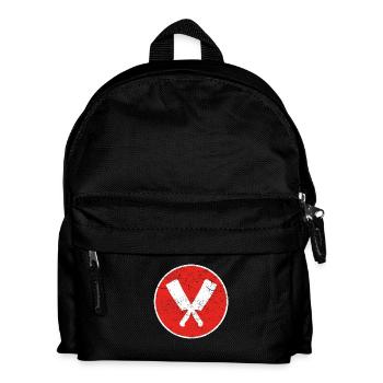 Gift butcher meat - Kids' Backpack - black - Front