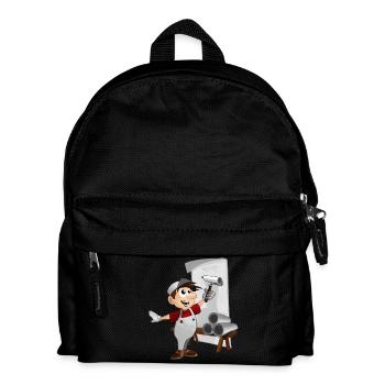 Tapezierer peintre tapissier décorateur tapissier - Sac à dos Enfant - noir - Devant