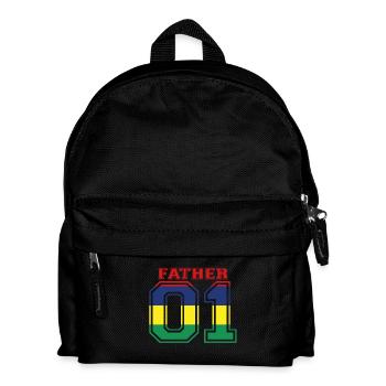 Father vater papa 01 queen Mauritius - Kinder Rucksack - Schwarz - Vorne