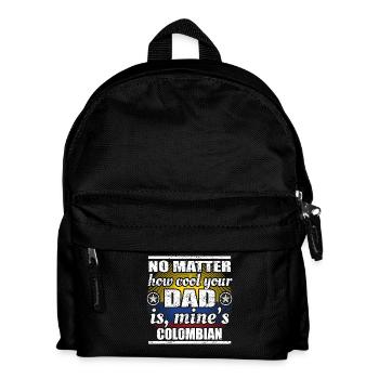 no matter cool dad father poison Colombia png - Kids' Backpack - black - Front