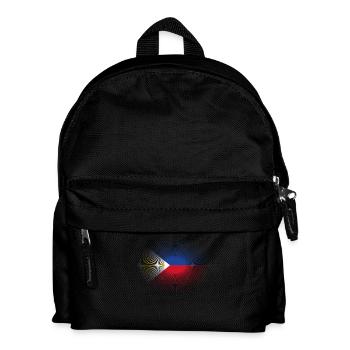 Heimatliebe heimat sonne schein flagge stolz Phili - Kinder Rucksack - Schwarz - Vorne