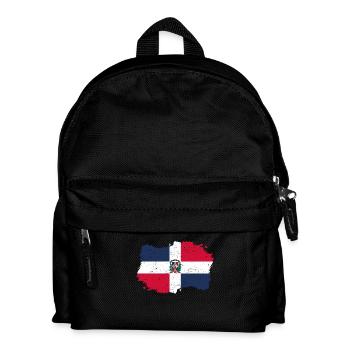 indigène Drapeau Roots Roots Re dominicaine - Sac à dos Enfant - noir - Devant