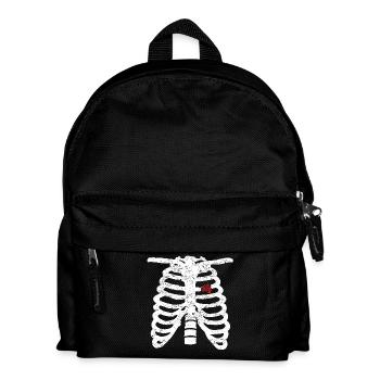 moto coeur amour coeur du squelette Oldtimer .png - Sac à dos Enfant - noir - Devant