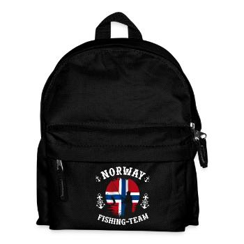 Norway-fishing-team - Kinder Rucksack - Schwarz - Vorne