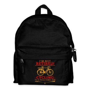 Bicycle Pension Retired - Kids' Backpack - black - Front