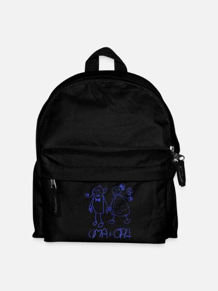 Oma und OPa - Kinder Rucksack - Schwarz