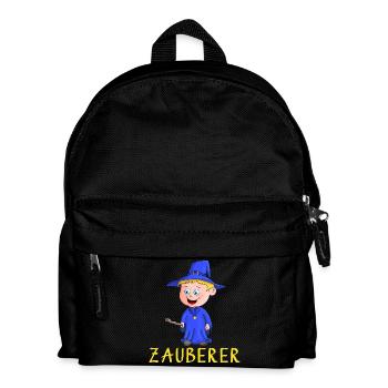 Magier - Zauberer - Kinder Rucksack - Schwarz - Vorne
