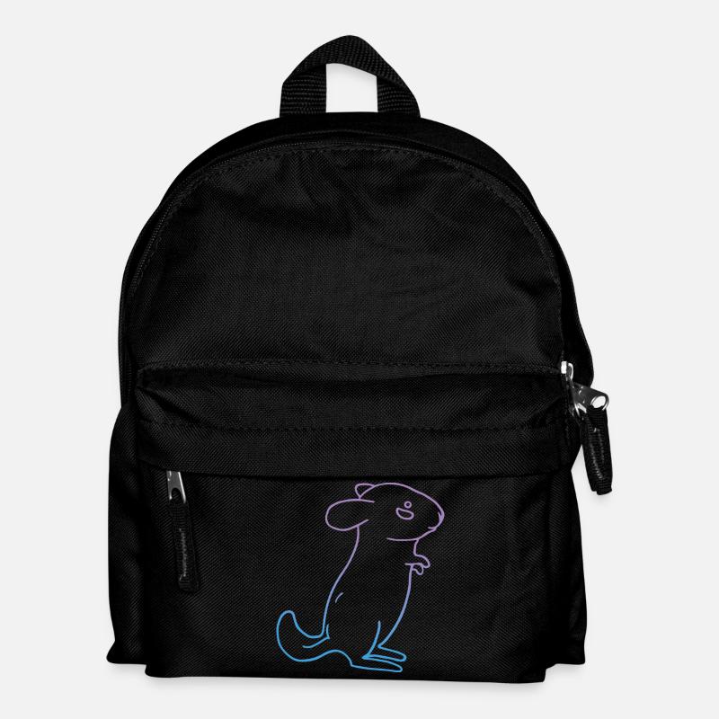 Chinchilla animal - Kids' Backpack - black