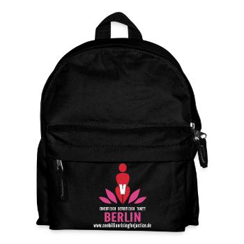 schwarzobr_logo_berlin - Kids' Backpack - black - Front