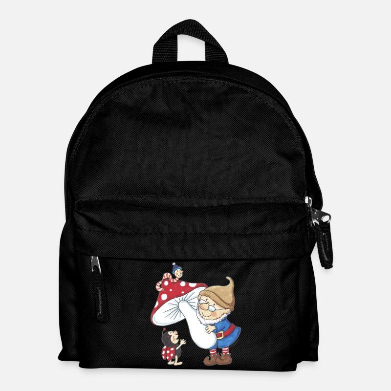Wichtel_04 - Kinder Rucksack - Schwarz