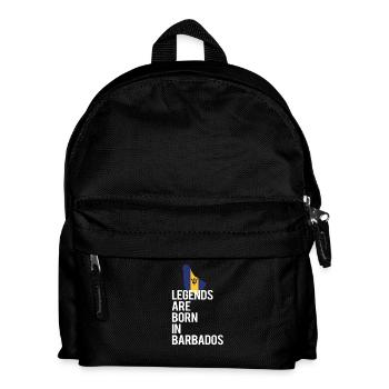 Legends are born in Barbados - Kids' Backpack - black - Front