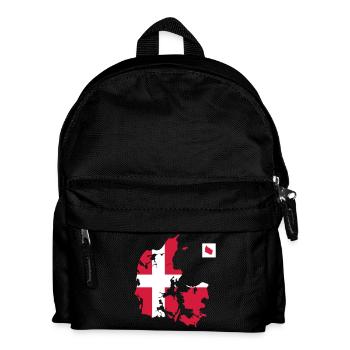 Dänemark - Kinder Rucksack - Schwarz - Vorne