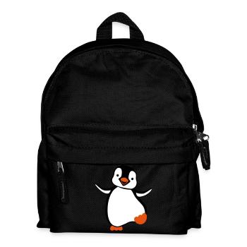 manchot - Sac à dos Enfant - noir - Devant
