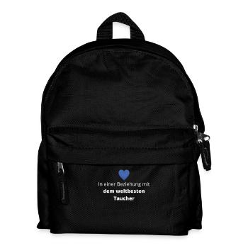 In Beziehung mit dem weltbesten Taucher - Kinder Rucksack - Schwarz - Vorne