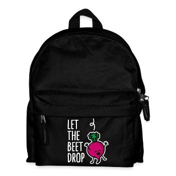 Let the beet drop, beat drop EDM DJ Dance Music - Kids' Backpack - black - Front