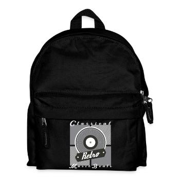 Retro Music - Kids' Backpack - black - Front