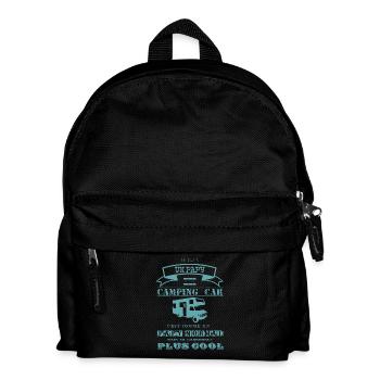 Je suis un papy en camping-car bleu turquoise west - Sac à dos Enfant - noir - Devant