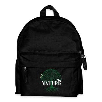 Nature Tree Emblem - Kids' Backpack - black - Front