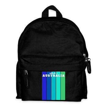 Australia Stripes Skyline - Kinder Rucksack - Schwarz - Vorne