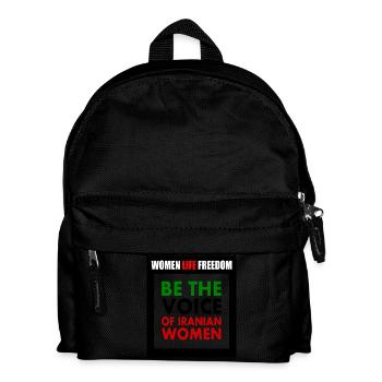 Women life freedom - Be the voice Of iranian women - Kids' Backpack - black - Front