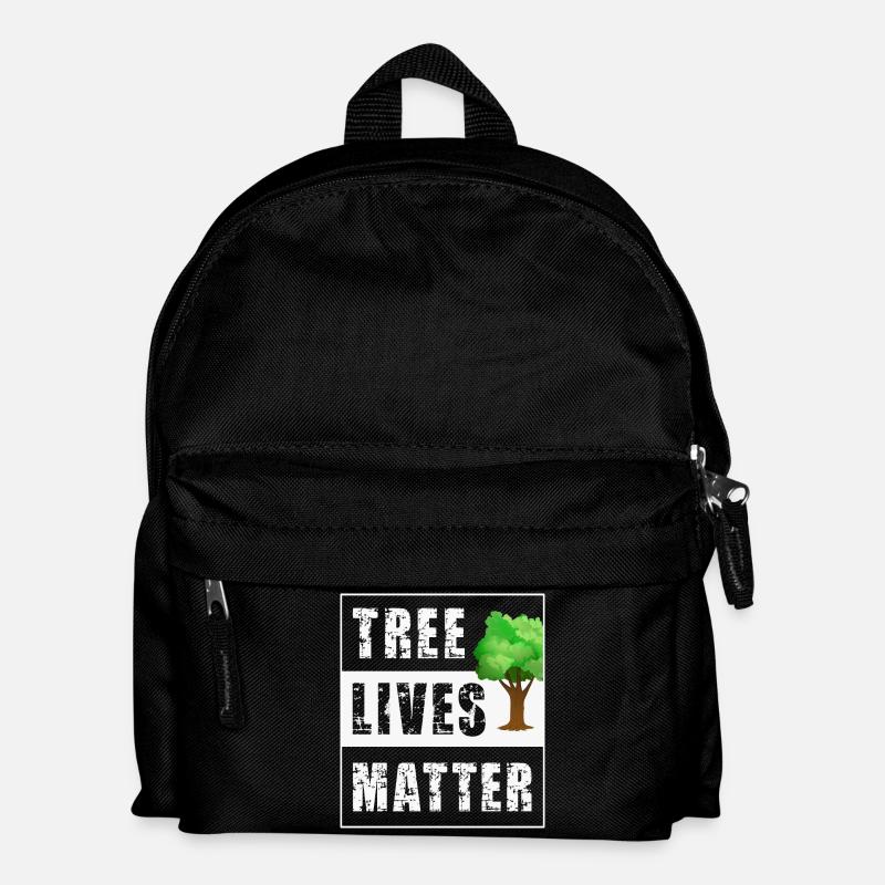 Baum Bäume - Kinder Rucksack - Schwarz