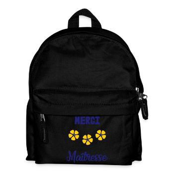MERCI. MERCI MAÎTRESSE. CADEAU MAÎTRESSE. VACANCES - Sac à dos Enfant - noir - Devant
