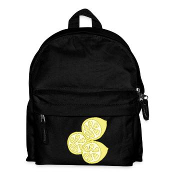 lemons - Kids' Backpack - black - Front