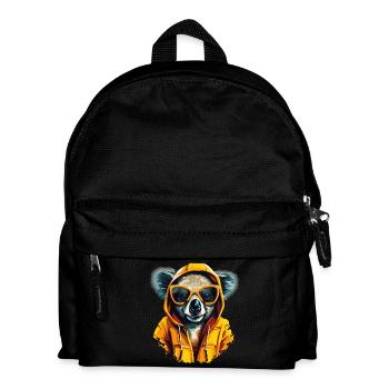 Streetstyle-Koalabär | Koala-Liebhaber - Kinder Rucksack - Schwarz - Vorne