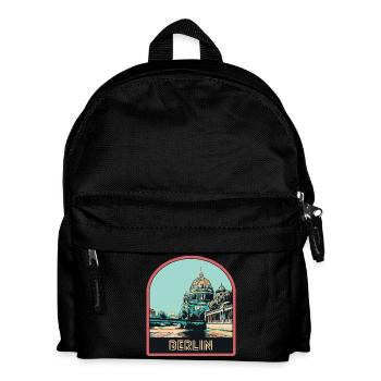Illustration Historic Center of Berlin - Kids' Backpack - black - Front