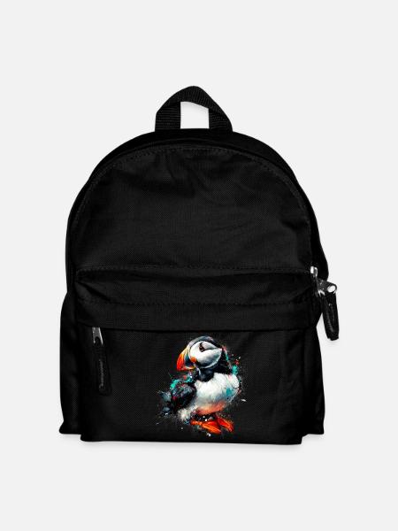 Papageitaucher - Kinder Rucksack - Schwarz