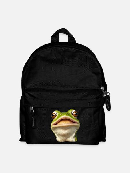 Smiling Frog - Kids' Backpack - black