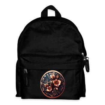 Biotechnology AI Design Flowers - Kids' Backpack - black - Front