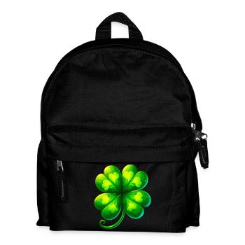 Trèfle à quatre feuilles - Sac à dos Enfant - noir - Devant