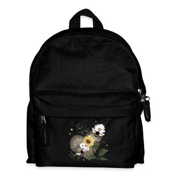 Bumblebee Heart Wood Flowers - Kids' Backpack - black - Front