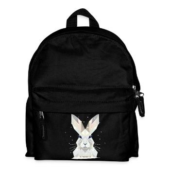 White Snow Hare-Timeless Elegance of Winter - Kids' Backpack - black - Front