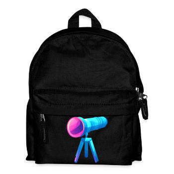 Conception de télescope plat et coloré - Sac à dos Enfant - noir - Devant