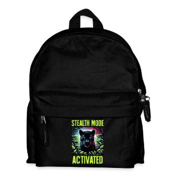 Stealth Mode Activated Panther Jungle Animal Lover - Kids' Backpack - black - Front