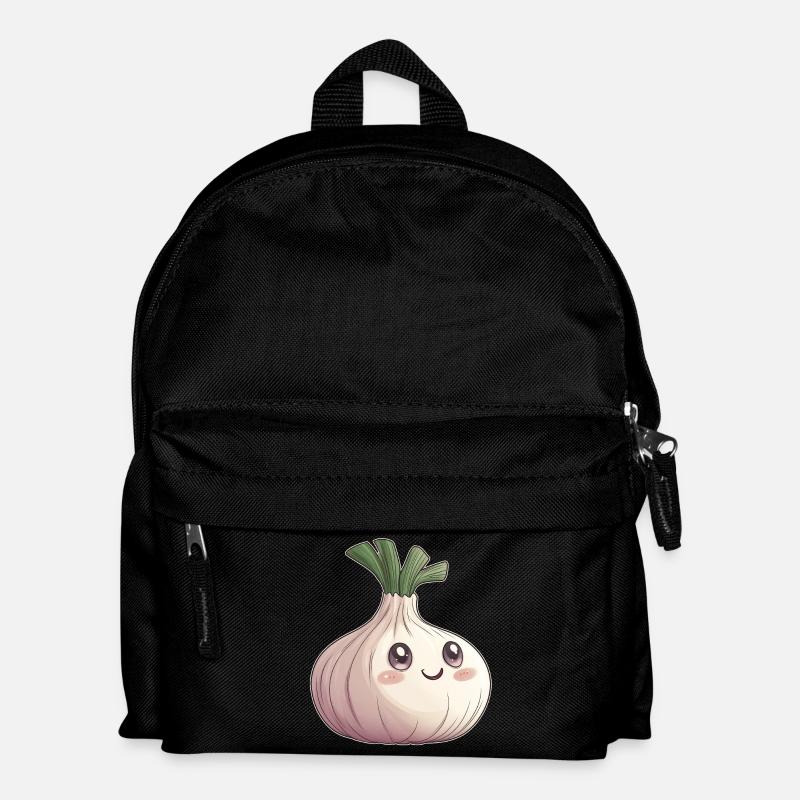 Knoblauch - Kinder Rucksack - Schwarz