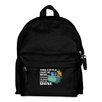Cette petite lumière qui est la mienne, je vais la laisser briller - Sac à dos Enfant - noir - Devant