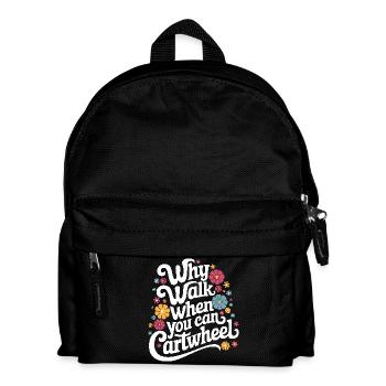 Turnen Turner Gymnastik - Kinder Rucksack - Schwarz - Vorne