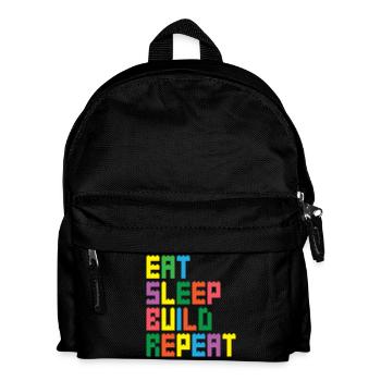Ziegelbauer Ziegelbau Baumeister - Kinder Rucksack - Schwarz - Vorne