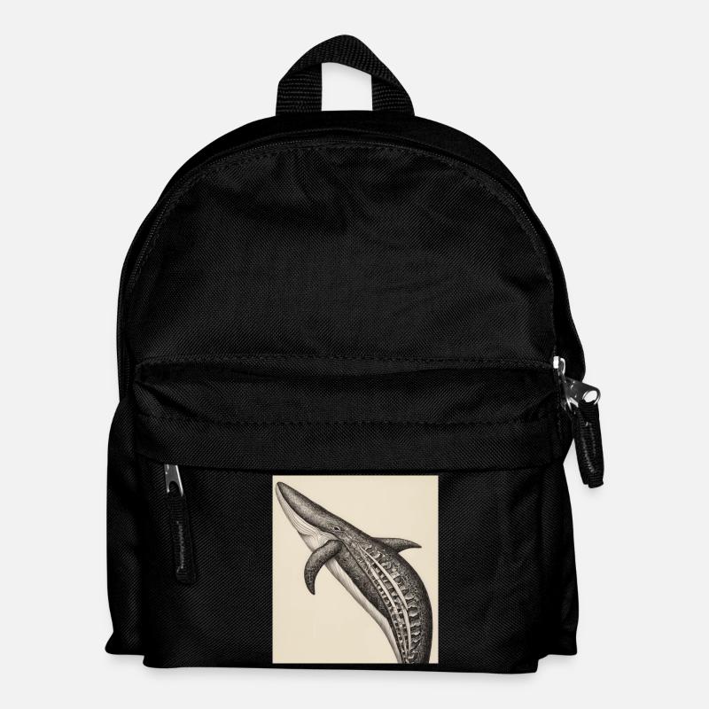 Whale anatomy - Kids' Backpack - black