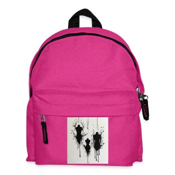 Mannequins with ink stains - Kids' Backpack - fuchsia - Front