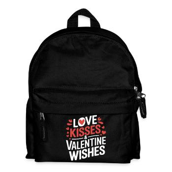 La Saint-Valentin en lettres - Sac à dos Enfant - noir - Devant