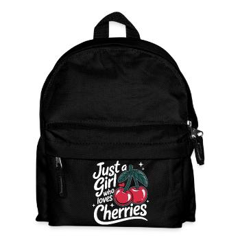 Cherries Cherries Fruits Food - Kids' Backpack - black - Front