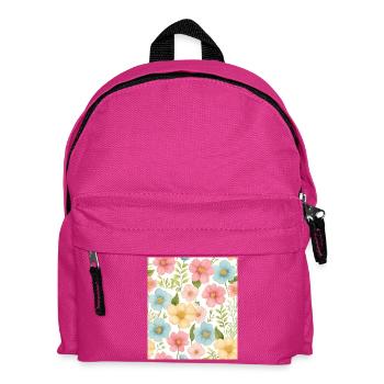 Floral pattern - Kids' Backpack - fuchsia - Front