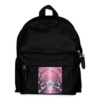 Cherry blossom tunnel - Kids' Backpack - black - Front