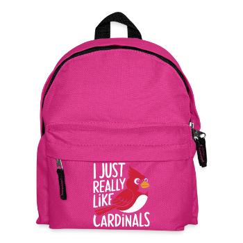 Cardinal Red Cardinal Vogel Red Cardinal - Kids' Backpack - fuchsia - Front