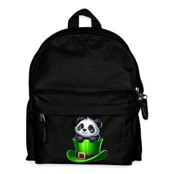 Saint-Patrick Panda Cylindre Trèfle - Sac à dos Enfant - noir - Devant